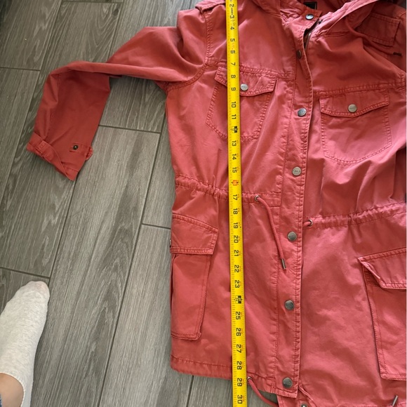 BNCI Blanc Noir|Burnt orange canvas utility jacket,long line•••Size medium - Picture 9 of 10